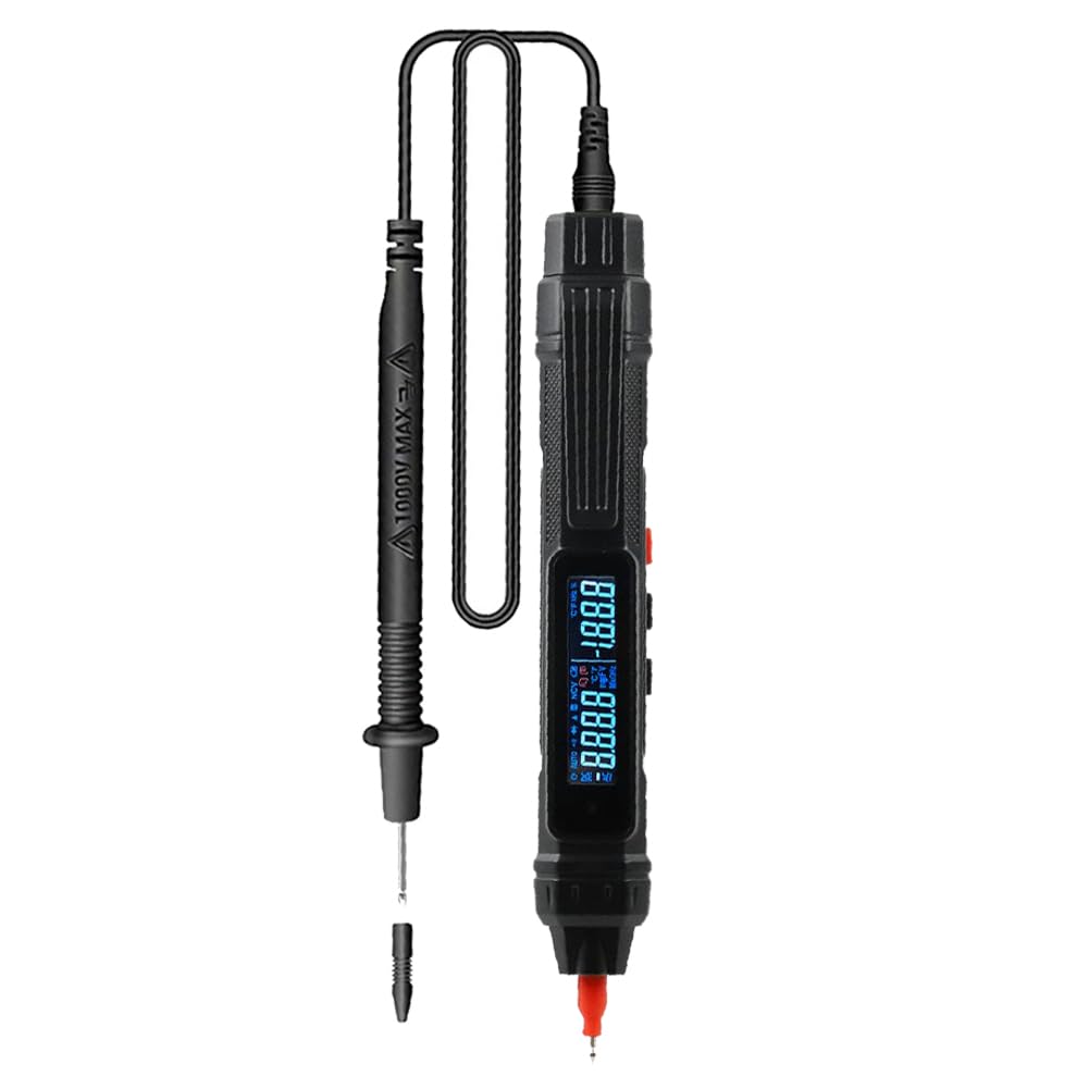 Serplex® 2-in-1 Pen Digital Multimeter for AC/DC Voltage, Resistance, Capacitance, Diode, Temperature Testing, 6000 Count Voltmeter with LCD Display, for Electricians (Battery Not Included) (B0CYBVB2DD) Amazon Price History, Amazon Price Tracker