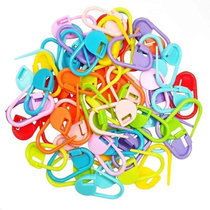 Sidhaarth Arts & Crafts Knitting Stitch Markers Pack of 50 | Multicolor Locking Crochet Markers for Knitting, Crochet, Sewing, Weaving & DIY Craft Projects-image-34