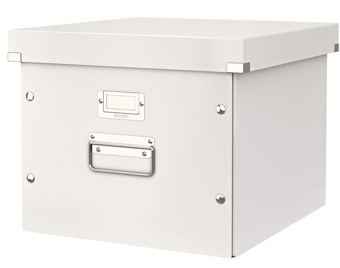 LEITZ Archiv-Hängeboxen "Click and Store" für ca. 50 A4 Hängeakten [weiß/weiß] | 2er Sparbundle