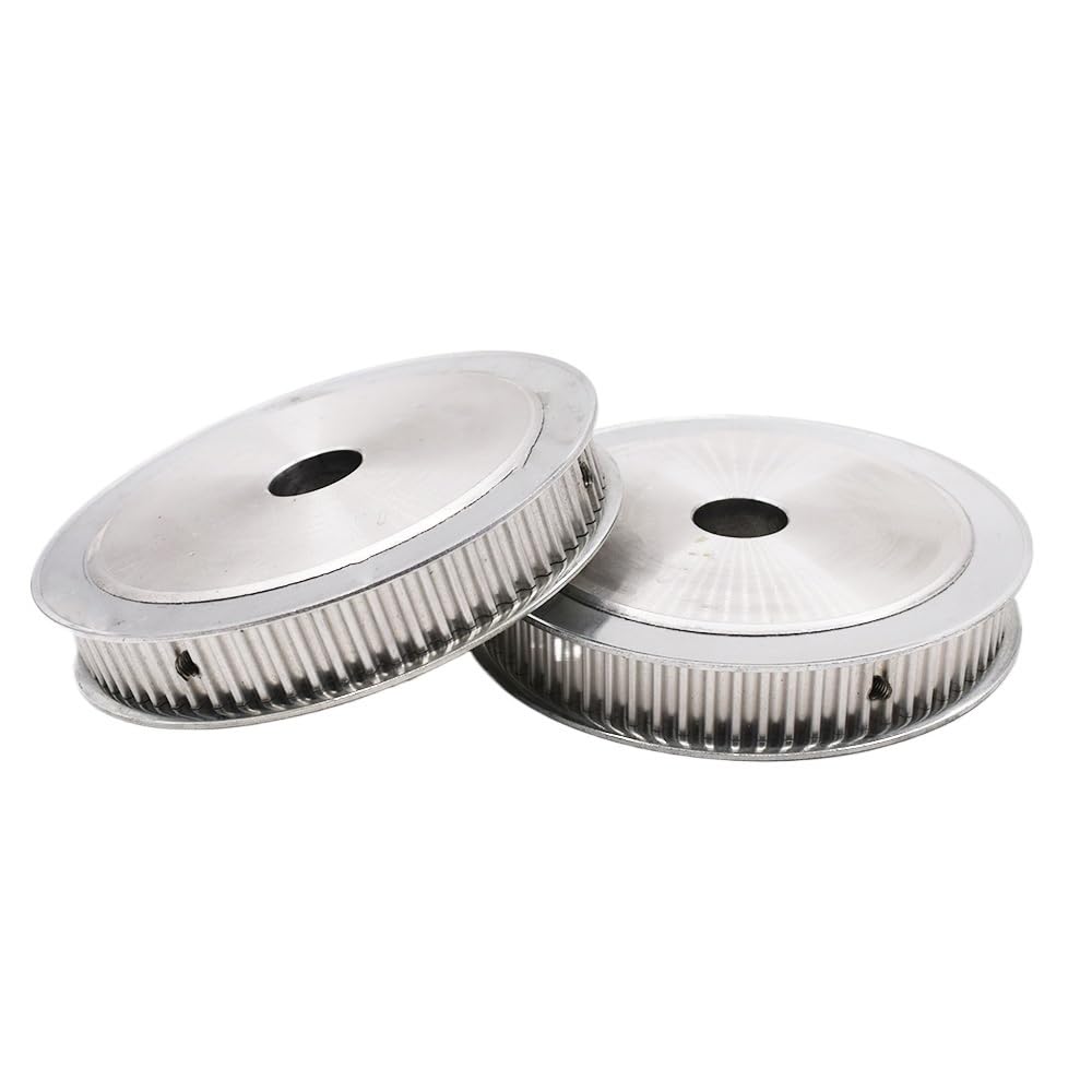 Polea de sincronización de 90 dientes HTD5M for correa dentada, ancho de correa de distribución, rueda de aluminio de 20mm, 5M-90T(Bore 25mm)