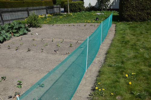 Begrenzungszaun Universal, grün, 80 cm, 20 m - Schutznetz Begrenzungszaun für Abgrenzungen sowie Schutz in Hof, Garten… – Bild 4
