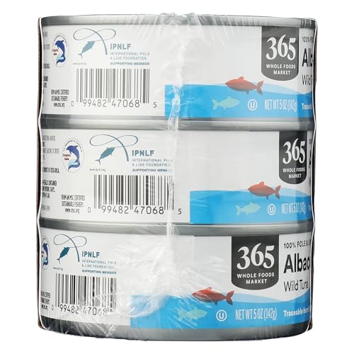 Image of 365 by Whole Foods Market, No Salt Albacore Tuna in Water 6pk, 5 Ounce