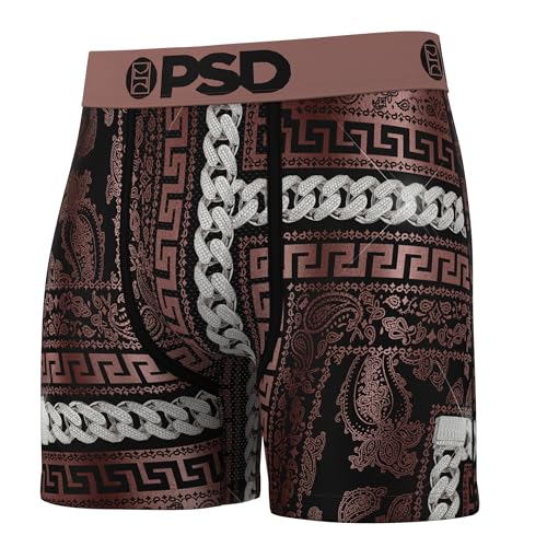 PSD Men's Boxer Briefs - Luster Lux 3 Pack, 5 Inch Inseam, Moisture-Wicking, Boxer Briefs for Men Pack, Medium3