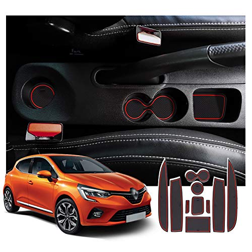 【Facile da installare e pulire】 Il tappetino antiscivolo è molto facile da installare e rimuovere, basta inserirlo nelle cavità della Renault Clio4 2013 2014 2015 2016 2017 2018. Per la pulizia è sufficiente sciacquare con acqua