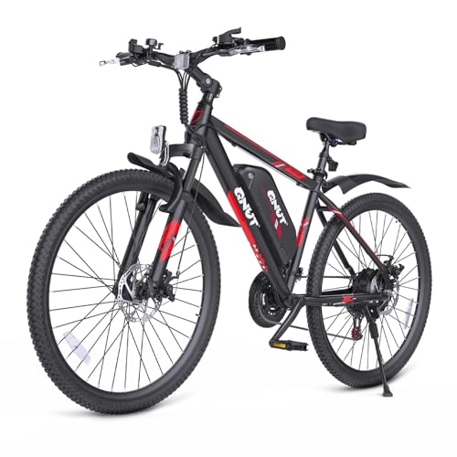 Totem 26 Electric Bike for Adults Electric Mountain Bike Aluminum Frame Commuting E-Bike 45Miles with 750W Brushless Motor Ebike E MTB for Men Women 21 Speed