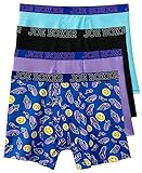 JOE BOXER Eggplant Performance Boxer Briefs 4-Pack -Stretch Microfiber Boxer Briefs for Men (Paisley Purple, Small)
