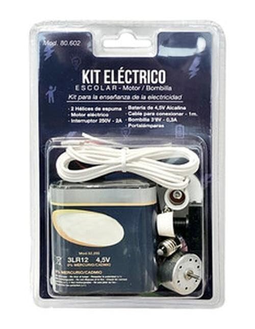 Kit eléctrico escolar avanzado con componentes múltiples, diseño interactivo y adaptaciones para proyectos educativos y experimentos prácticos.