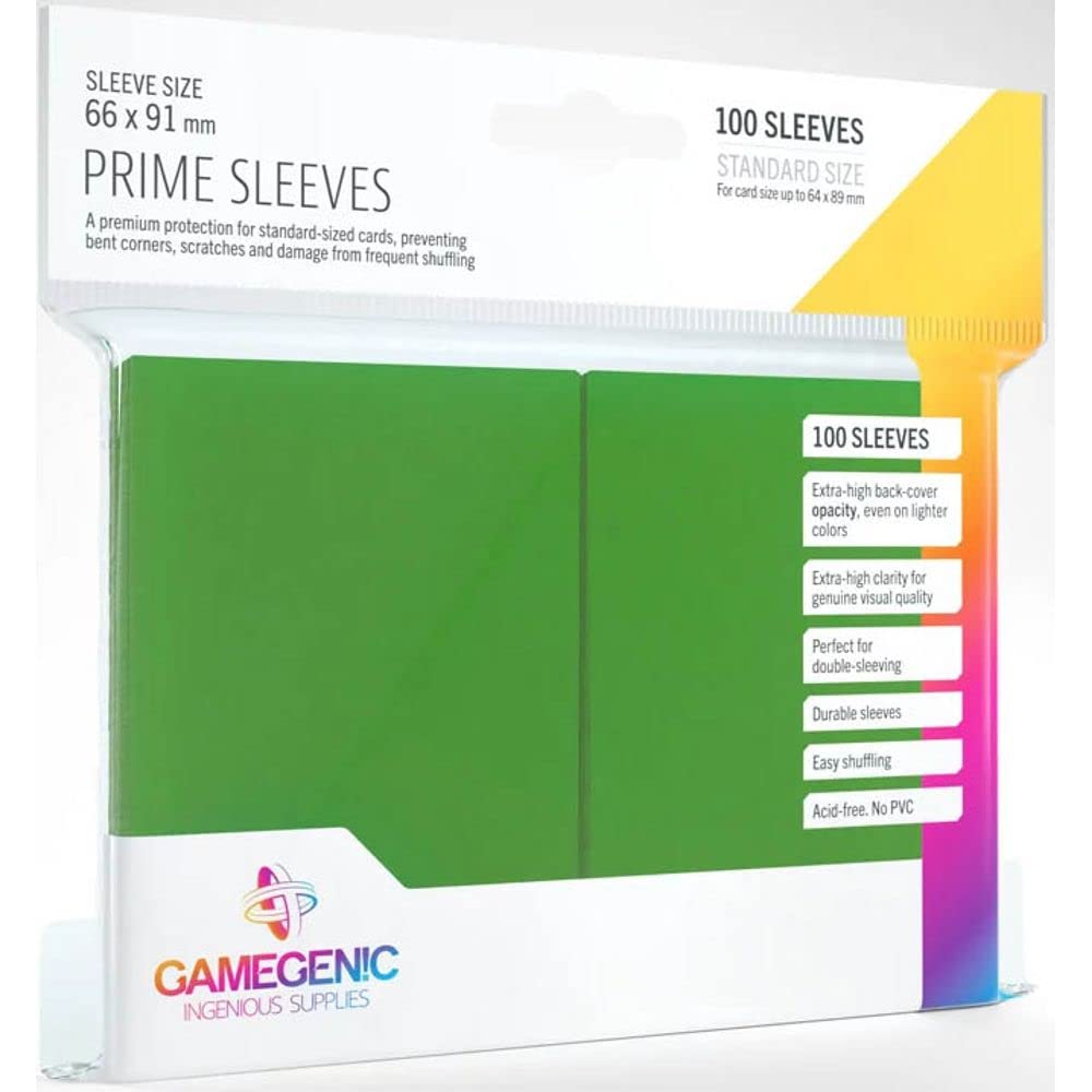 Pack Prime Sleeves Green (100) - 1