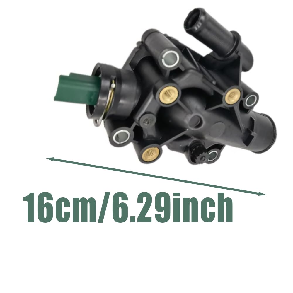 Termostata,Corpo Termostata,Assemblaggio per Corpo Termostato per Auto Refrigerante Compatibile con Peugeot 1007 206 207 307 308 1336Z0