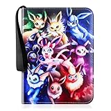 Sammelalbum für Karten, Wasserdicht Sammelkarten Album mit Reißverschluss und Tragegriff, 50 Seiten Album für 400 Karten, Herausnehmbare Einsätze Sammelmappe Karten für Kinder