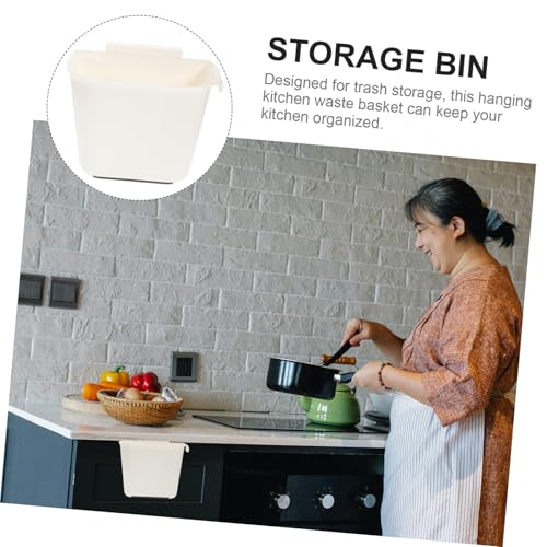 Caneca de basura rectangular colgante para espacio ahorrado miniatura 6