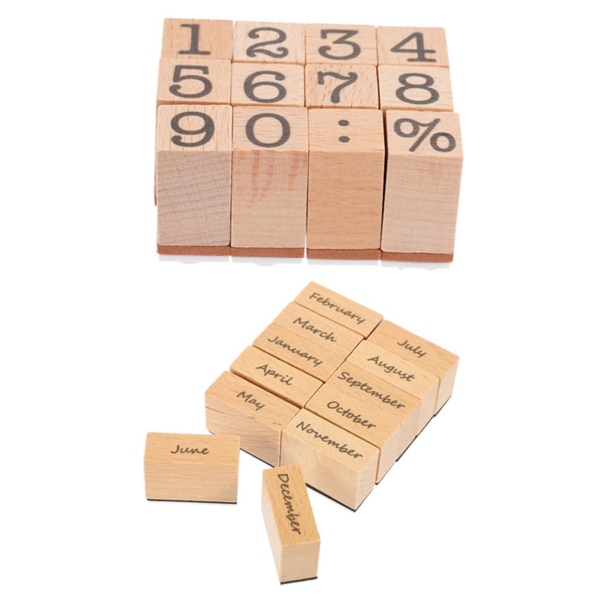 ARTIBETTER 10 Set Sigillo Digitale in Legno Data Francobolli Timbri Del Diart Timbro Pianificatore Timbro Numerico Fai -da -te Fribri Per Il Journaling Mini Gomma Da Cancellare