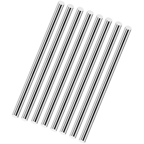 Stainless Steel Rod 6mm(0.236"),8Pcs 16" Length1/4 inch(6mm-0.236") Diameter 304 Stainless Steel Round Rod,Metal Solid Shaft Rods for Industry,Metal Working Hobbies and DIY Craft. Cover