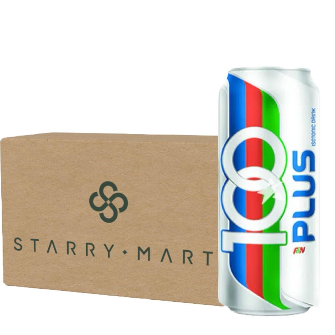 100 Plus Malaysian Carbonated Isotonic Electrolyte Drink 325ml (Pack of 12) HALAL