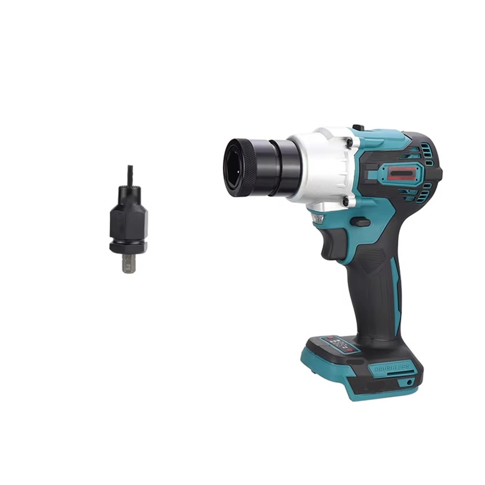 Pistola remachadora eléctrica de Metal sin batería, pistola for tuercas de remaches automática recargable, herramienta de remachado, cabeza de tuerca M3-M12(Gun n M10)