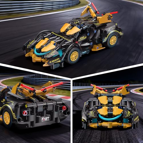 Set para construir auto a escala 1:18 miniatura 4