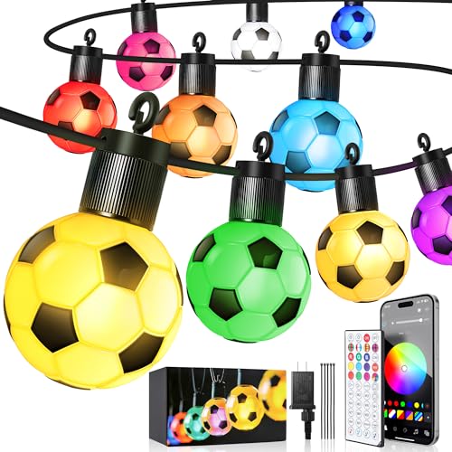 RainbowShow World Cup 2026 Soccer Smart Outdoor String Lights