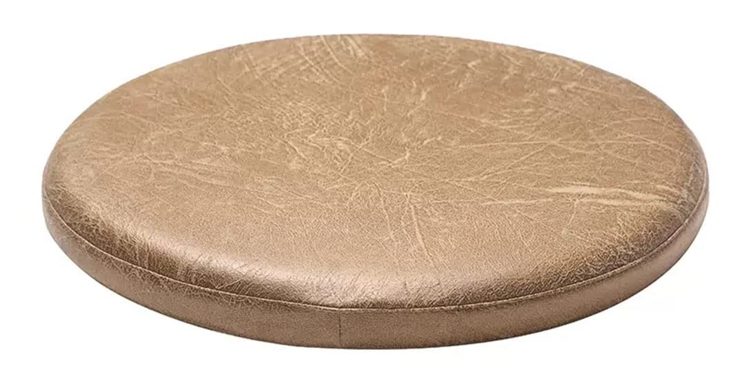 EORNOW Cuscino Antiscivolo per Sedia Rotonda, Cuscino per Sedile in Schiuma di Memoria, Cuscinetto per Sedia Rotonda in Pelle per L'Ufficio All'aperto. (Color : White, Size : 35 * 2cm
