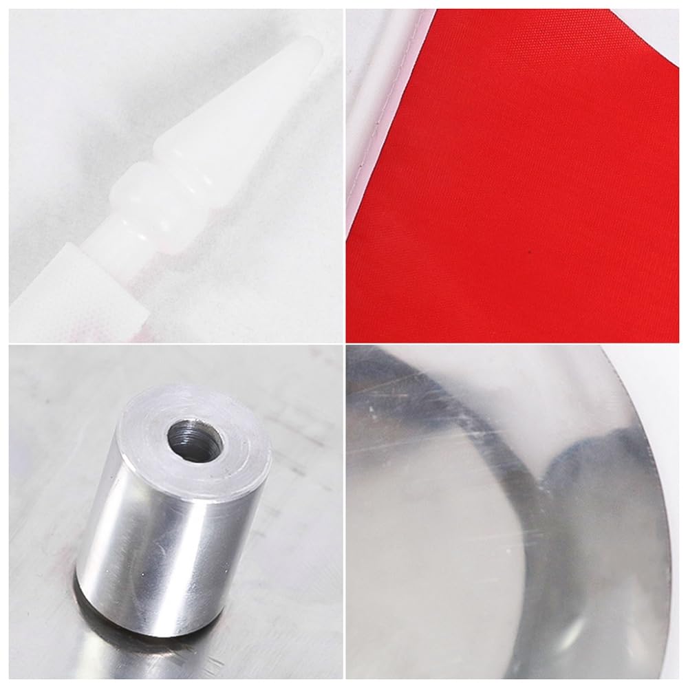 Bâton de Drapeau de Golf,Ensemble de Bâtons de Drapeau de Golf en Acier Inoxydable avec Tasse a Trou D'épingle de Golf pour la Pratique du Golf