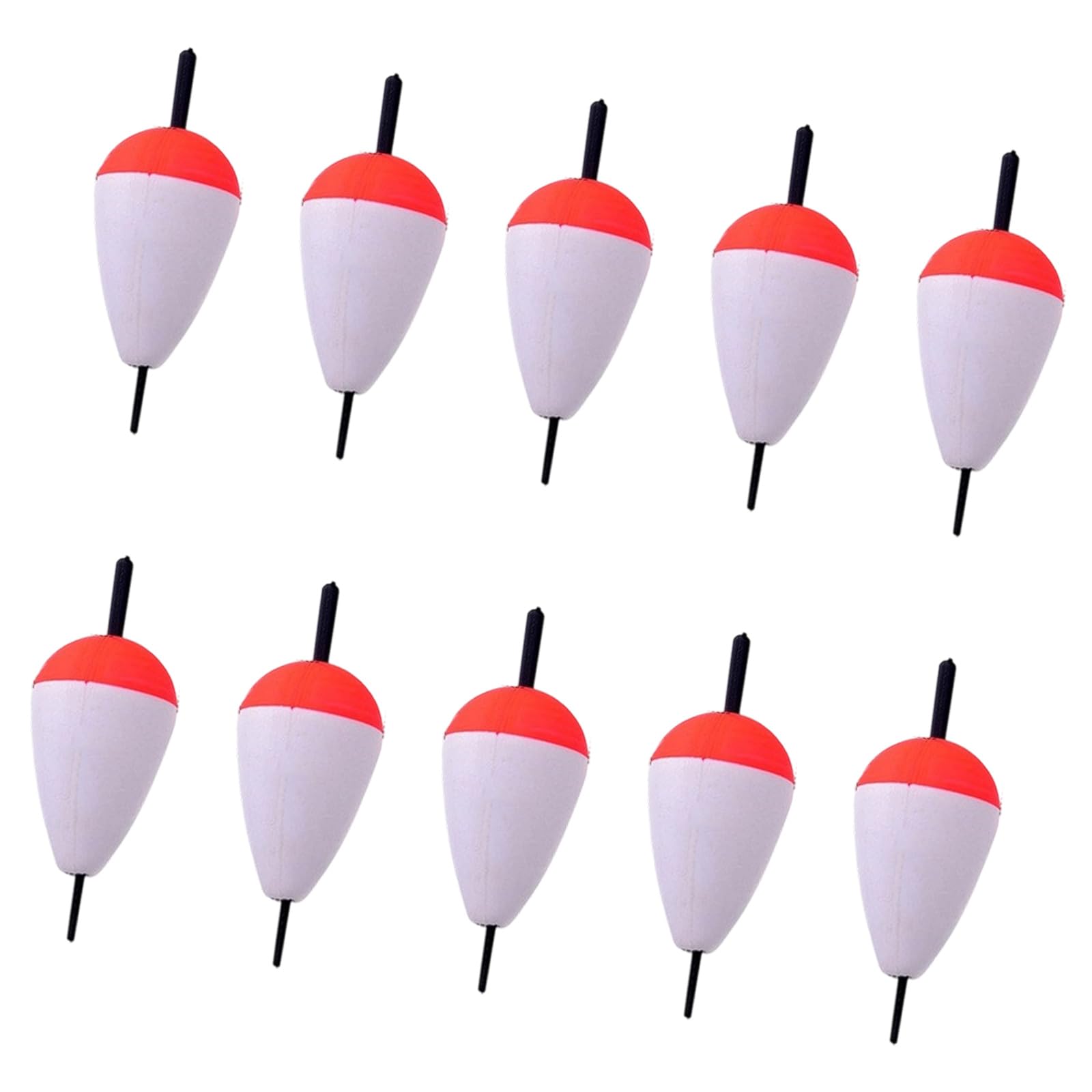 HGENAHGTF 10Pcs Hard Foam Float Buoys Bobber Fishing Stick Float Fishing Tackle Sea Rock Striking Easy to Use Sea Rock Striking