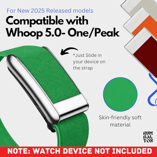 Image of Hydra Soft Wrist Strap for Whoop 5.0 One /Peak /Life MG Band Strap - Durable, Adjustable Fitness Tracker Strap | Breathable, Comfortable Bands for Workout, Sleep, and Health Monitoring (Device Not Included)