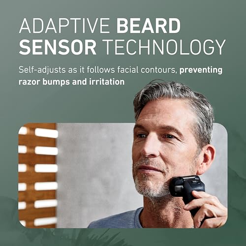 Image of Panasonic ARC6 Electric Razor for Men Face, Wet & Dry Foil Shavers for Men, Pop-Up Trimmer, Ultra-Fast 6-Blade, Smart Shave Sensor, 22D Flexible Pivoting Head - ES-LS8A-K (Black)