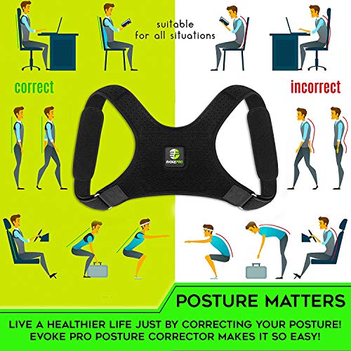Back Posture Corrector for Women and Men - Shoulder Brace Back Posture Corrector - Upper Back Support - Back Straightener Posture Corrector - Resistance Band Included (X-Large) - Thumbnail 5