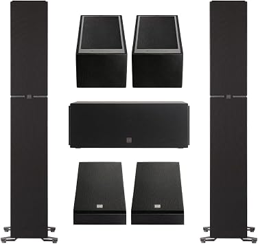 Definitive Technology Dymension Atmos Home Theater System - Bundle with 2 DM70 Towers, 1 DM10 Center Channel, 2 DM95 Rear Speakers and, 2 DM90 Atmos Speakers
