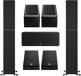 Definitive Technology Dymension Atmos Home Theater System - Bundle with (2) DM70 Towers, (1) DM10 Center Channel, (2) DM95 Rear Speakers and, (2) DM90 Atmos Speakers