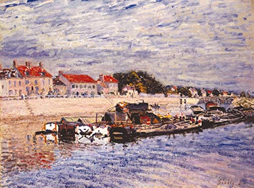 Tableaux Graffiti Art Mural d'Alfred Sisley pour salon 60x90cm