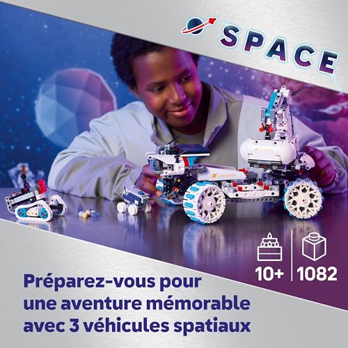 LEGO Technic Véhicule Lunaire Lunar Outpost Jouet Interactif STEM Engin Spatial Bras Rotatif & Panneaux Solaires Maquette de Robot Cadeau d'Anniversaire pour Garçon ou Fille dès 42211 - vue 2