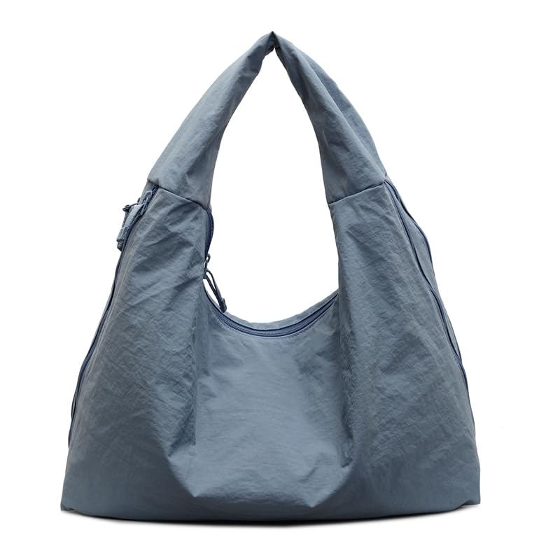 Slouchy Shoulder Bag for Women - Trendy Nylon Tote Bag Crescent Large Hobo Bags for Women