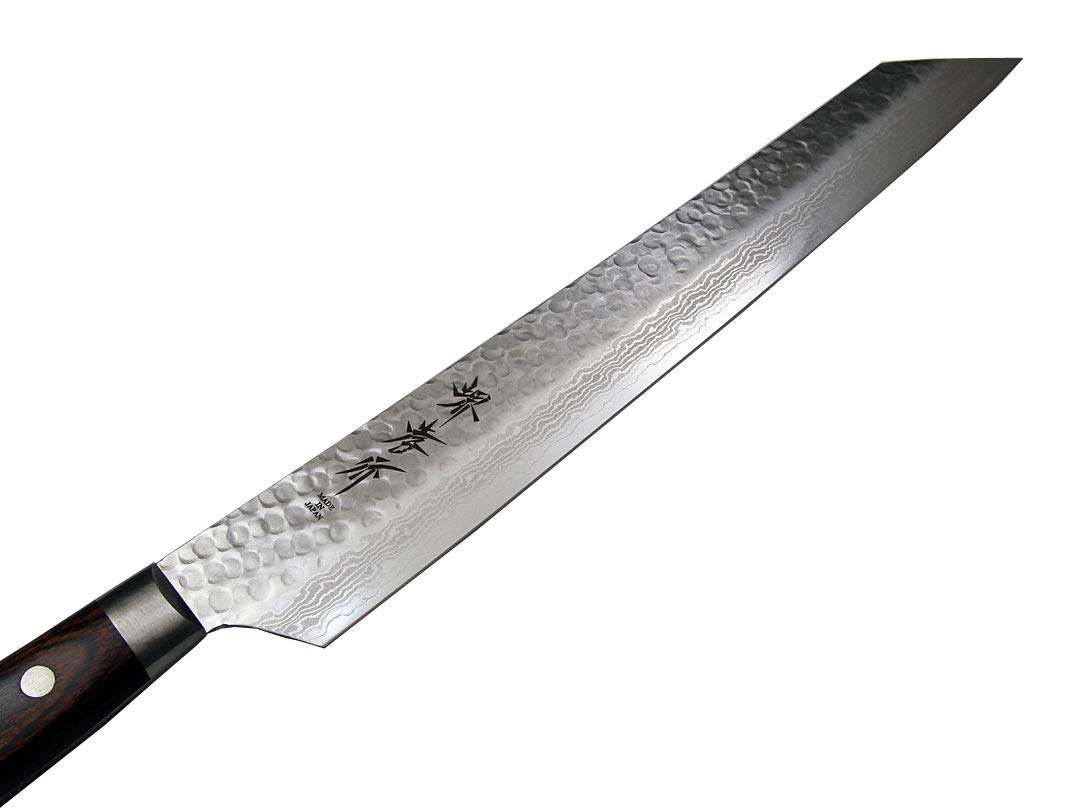 ダマスカス柳刃包丁 V 金10号 刃渡り26cm 約９寸 Amazon | V金10号割込 ダマスカス17層鎚目 切付柳刃270 | 堺孝行 | 柳