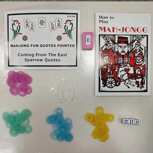 Juego de Mesa American Mahjong con Bolsa Marrón y 166 Fichas miniatura 4