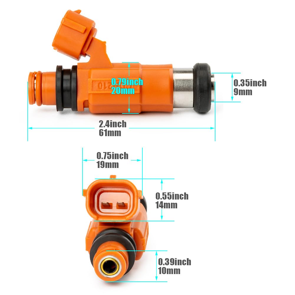 Amazon.com: FANHAY 4PCS Fuel Injectors Nozzle Kit for 2001