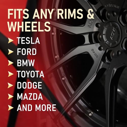 Image of Wheel Scratch Repair Kit, Matte Black Rim Paint Pen for Curb Rash