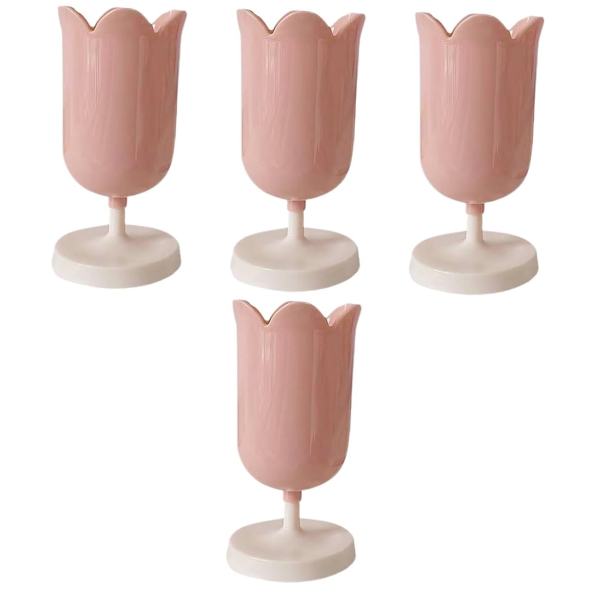 Pot à crayons en fleur Lurrose lot de 4 organiseurs de bureau