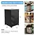 Fire Pit Cover Square Waterproof, 21.6"L x 21.6"W x 35.4"H Durable Gas Outdoor Firepit Cover, Patio Fireplace Cover Wind/Fading/Dust/Sun Resistance