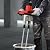 Cement Mixer, 2800W Handheld Electric Concrete Mixer, Portable Mortar Mixer with 6 Adjustable Speed, 110V Mud Mixer for Mixing Mud, Cement, Mortar, Paint, Fodder, Red