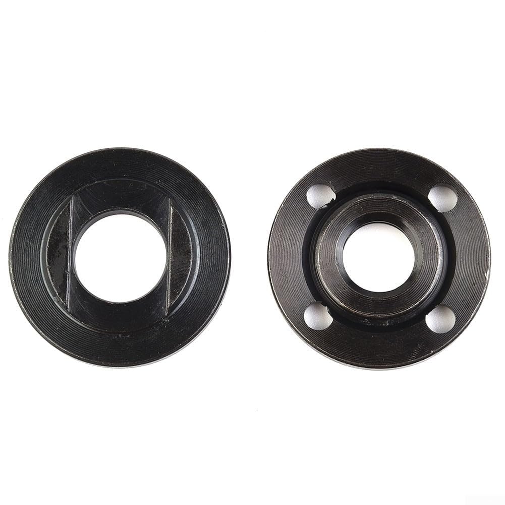 Dadi flangiati per smerigliatrice a disco, filettatura per M14, diametro 40 mm, set da 2 pezzi, adatti per filettatura mandrino da 14 mm