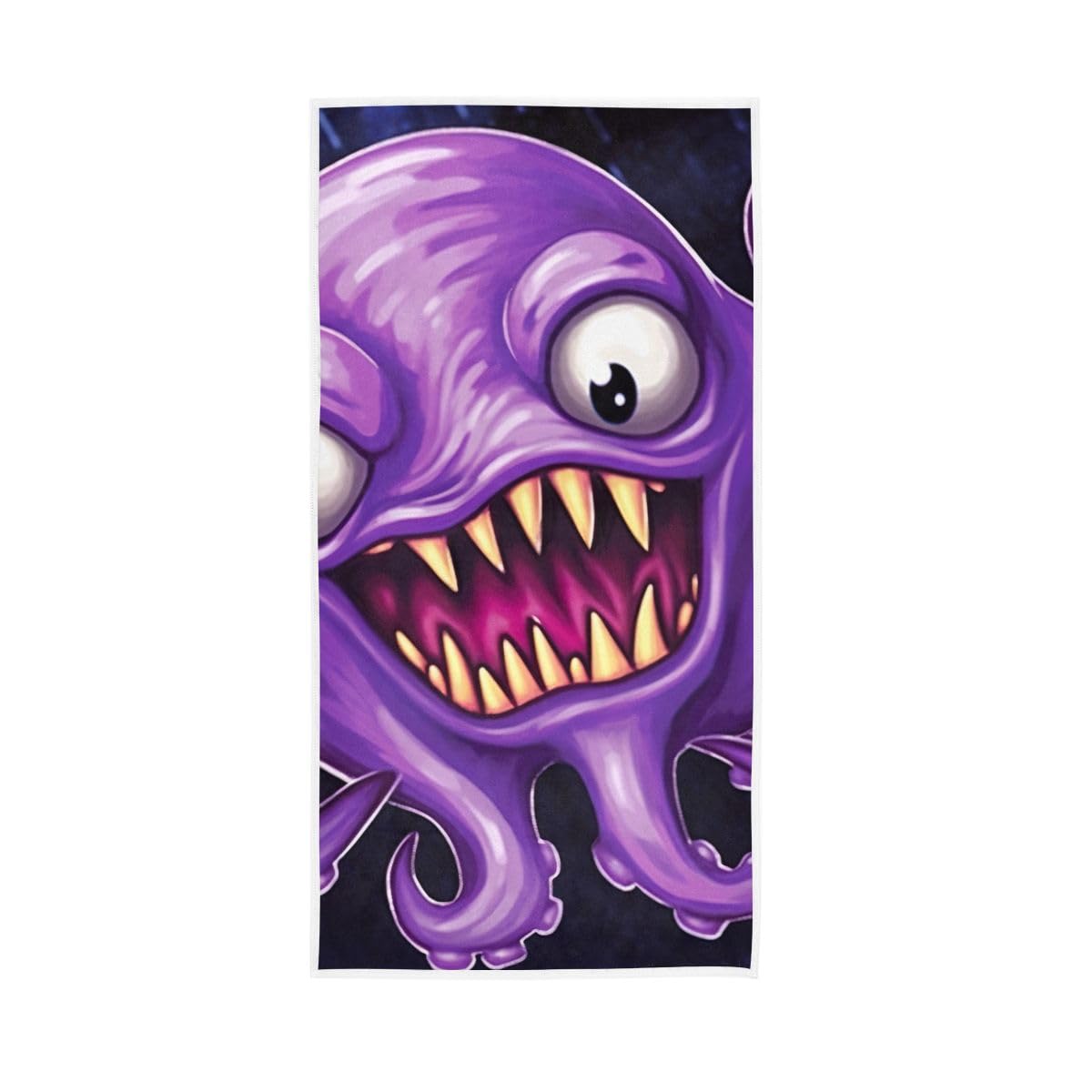 LSRCPD Purple Marine Life Hand Towels Decorative, Hand Towels for Bathroom, Shower, Hotel, Spa 15 x 30 Inches