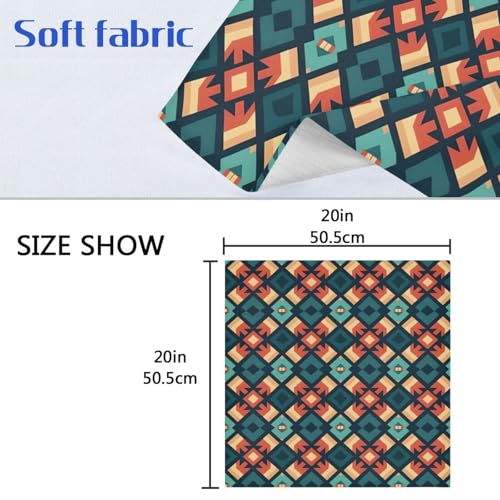 Servilletas de tela multicolor set de 6 50.8x50.8 cm miniatura 6