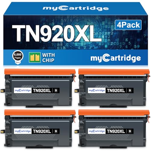 Toner TN920XL Brother compatible pour imprimante HL-L5210DW HL-L6210DW lot de 4 noirs
