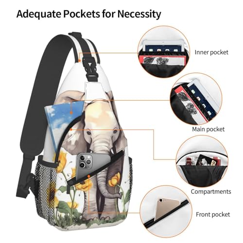 Bolso cruzado para hombre negro para senderismo y día miniatura 4