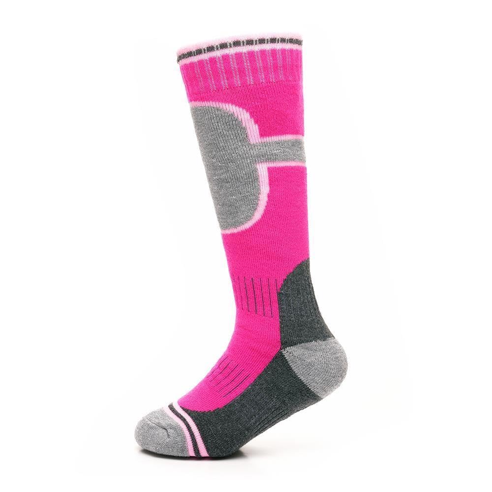 A2Z 4 Kids Premium Jungen Thermal Ski Socken Für Winter Im Freien Aktivitäten Pack Of 2 Hoch Leistung Lang Socken Für Skilaufen Snowboarden Wandern Warm Acryl Blend Activewear Socken