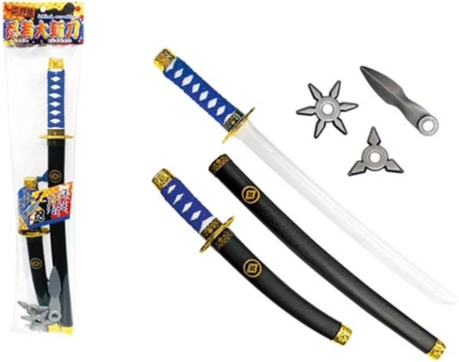 Amazon.co.jp: 尾上萬 二刀流 忍者大斬刀 H71×W16×D5cm : おもちゃ
