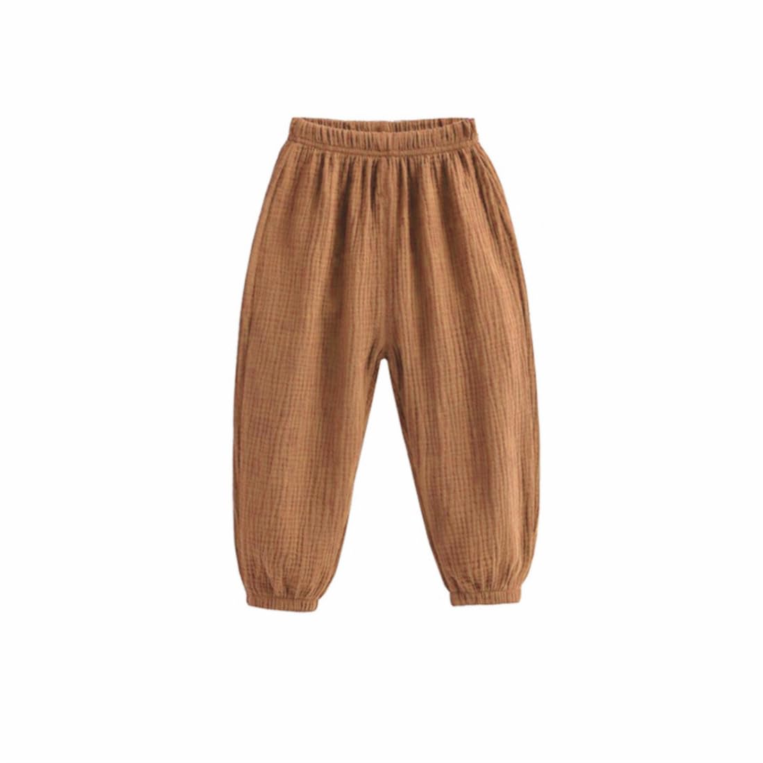 3 Pack of Mädchen Jungen Sommer Elastische Anti-Moskito Jogginghose Baumwoll Leinenhose Pumphose Lässige Pants Hose
