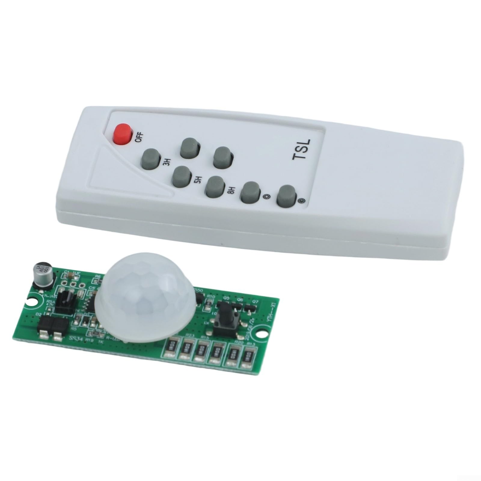 Yuanpgky Circuito solare dell'iluminazione stradale con telecomando per batterie al litio 3.2V/3.7V, Ingresso pannello solare 5V-6V, Potenza di uscita del LED 10W, Materiale in fibra di vetro per