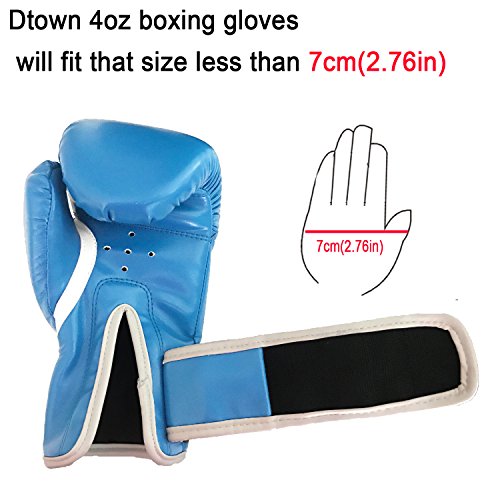 Dtown Kids Boxing Gloves 4oz 6oz Youth Boxing Gloves for Age 3 to 7 Years, Boys and Girls Training Boxing Gloves for Punching Bag, Kickboxing, Muay Thai, MMA - Thumbnail 3