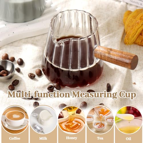 2 Piezas Vasos para Espresso de Vidrio 6 oz miniatura 7
